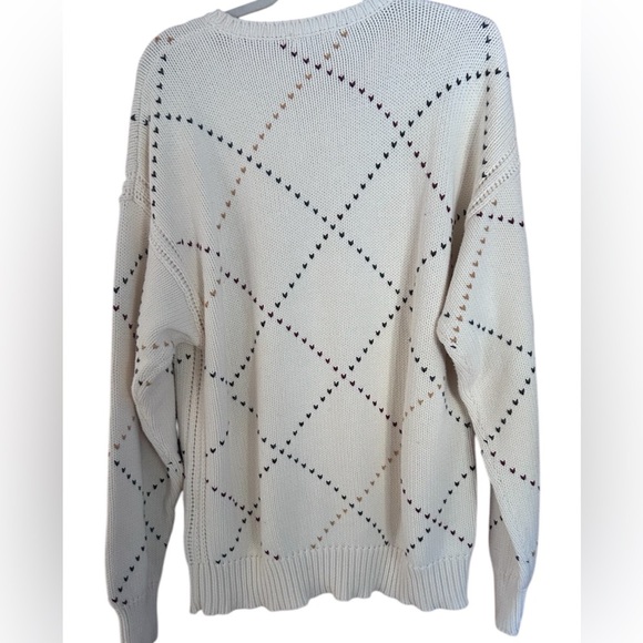 Vintage Nautica Sweater – XL – Creamy Off-White Grandpa Chic 100% cotton - Picture 4 of 8